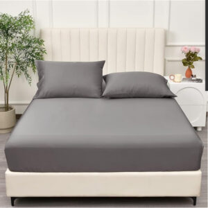 Bamboo Fiber Fitted Sheet - Elastic, Smooth, and Breathable Bedspread for All-Round Comfort
